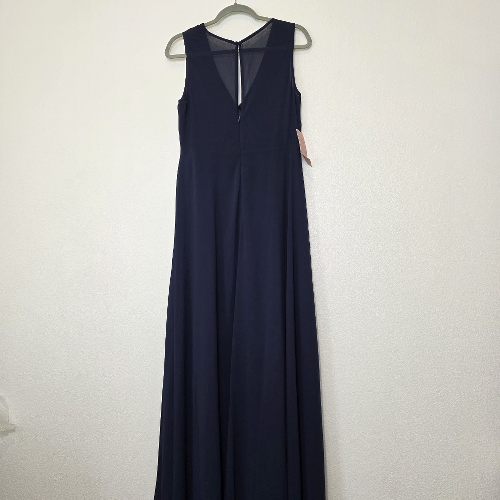 NWT BHLDN Anthropologie Capulet Navy Maxi Dress Size Large - Picture 10 of 10